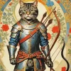Archer Cat Diamond Painting