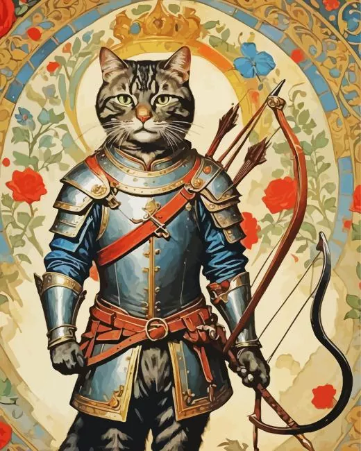 Archer Cat Diamond Paintings Archer Cat Diamond Painting