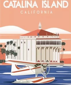 California Catalina Island Poster Diamond Painting