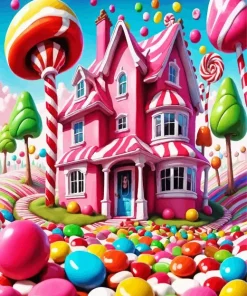 Candies House Diamond Painting