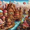 Candy City Diamond Painting
