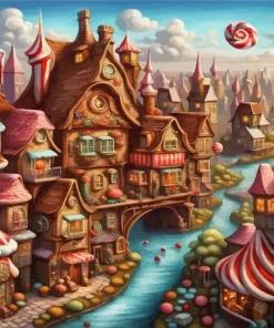 Candy City Diamond Painting