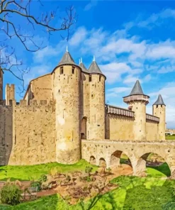 Carcassonne Narbonnaise Gate Diamond Painting