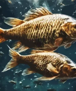Carp Fish Underwater Diamond Painting