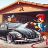 Cartoon Car Wash Diamond Painting