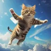 Cat Flying In The Sky Diamond Painting