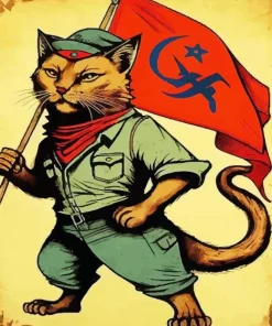 Che Guevara Cat Diamond Painting