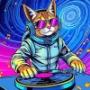 Dj Cat Diamond Painting
