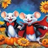 Dracula Cartoon Mice Diamond Painting