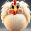 Fluffy Cartoon Chicken Diamond Painting