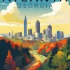 Georgia Atlanta Poster Diamond Painting