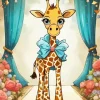 Little Cartoon Giraffe Diamond Painting