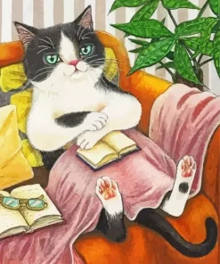 Nerd Cat Art Diamond Painting