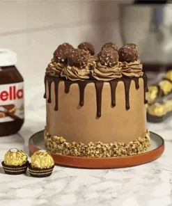 Nutella Rocher Cake Diamond Painting