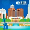 Omaha City Poster Diamond Painting