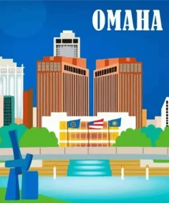 Omaha City Poster Diamond Painting