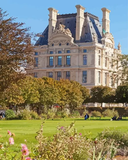 Paris Tuileries Garden Diamond Paintings Paris Tuileries Garden Diamond Painting