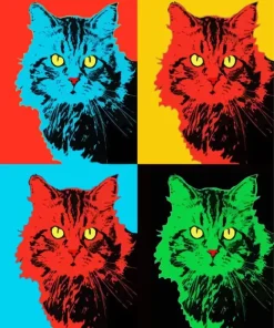 Pop Art Cats Diamond Painting
