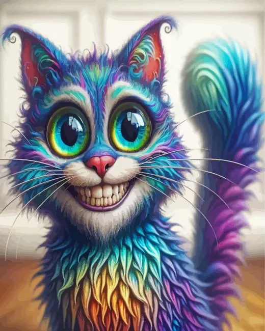 Rainbow Cat Smiling Diamond Paintings Rainbow Cat Smiling Diamond Painting