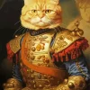 Renaissance Cat Portrait Diamond Painting