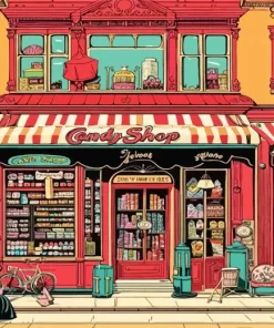 Vintage Candy Shop Diamond Painting