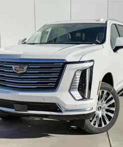 White Cadillac Escalade Car Diamond Painting