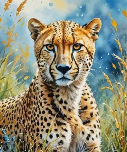 Aesthetic Cheetah Art Diamond Painting