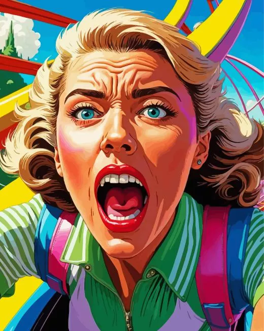 aesthetic scared lady art Diamond Paintings Aesthetic Scared Lady Art Diamond Painting