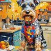 Aesthetic Schnauzer Dog Art Diamond Painting