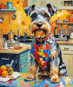 Aesthetic Schnauzer Dog Art Diamond Painting