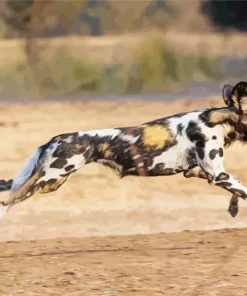 African Wild Dog Diamond Painting