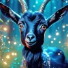 Black Goat Diamond Painting