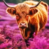 Brown Scottish Cow Diamond Painting