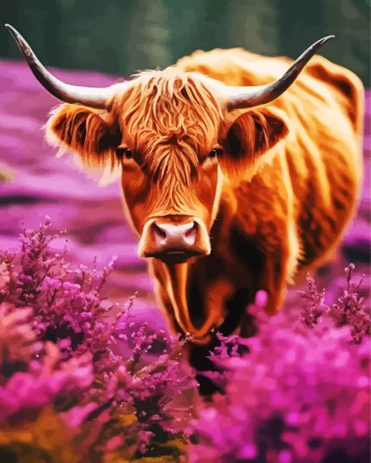 brown scottish cow Diamond Paintings Brown Scottish Cow Diamond Painting