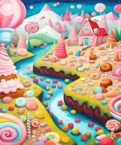 Candy Dream Land Diamond Painting