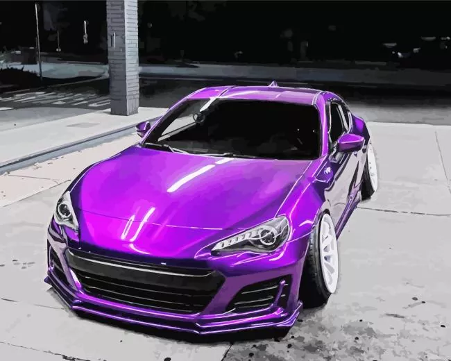 candy purple car Diamond Paintings Candy Purple Car Diamond Painting