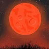 Cartoon Blood Moon Diamond Painting