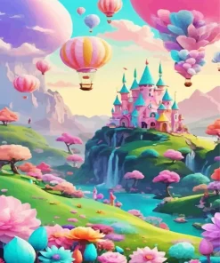 Cartoon Disney Castle Diamond Painting