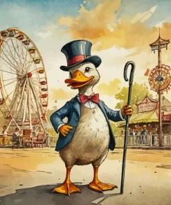 Cartoon Duck Diamond Painting
