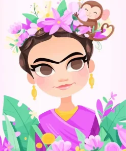 Cartoon Frida Kahlo Diamond Painting