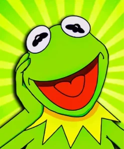 Cartoon Kermit Diamond Painting