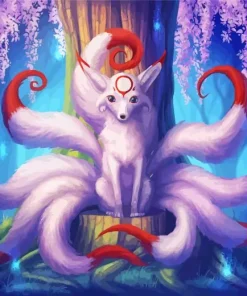 Cartoon Nine Tailed Fox Diamond Painting