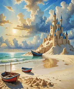Castle By The Sea Diamond Painting