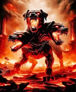 Cerberus Dogs Diamond Painting