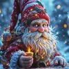 Cool Gnome Christmas Art Diamond Painting