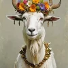 Cool Goat Crown Art Diamond Painting