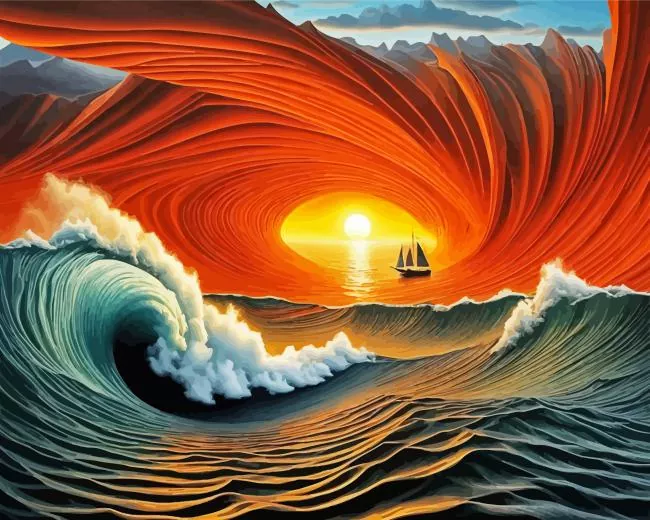 cool sailboat at sunset Diamond Paintings Cool Sailboat At Sunset Diamond Painting