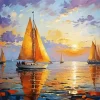 Cool Sea At Sunset Diamond Painting
