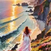 Cool Sea Sunset Art Diamond Painting
