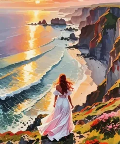 Cool Sea Sunset Art Diamond Painting